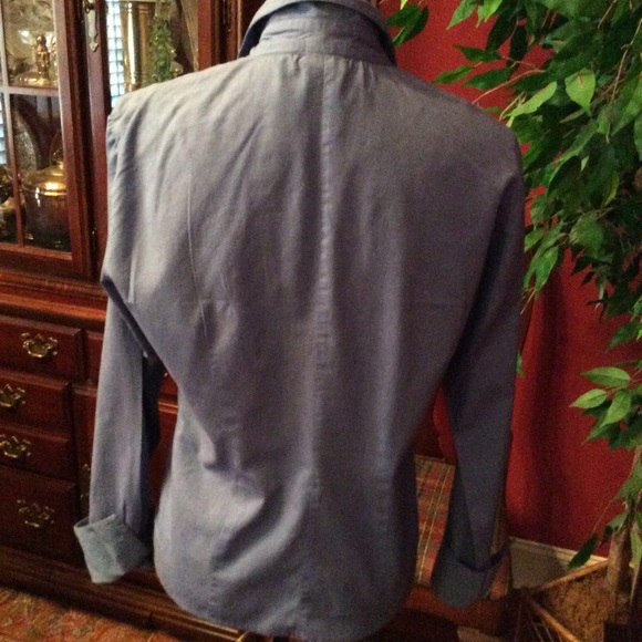 Blue button up blouse by Gap - Picture 4 of 5